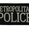 Metropolitan Police Cloth Patch Badge (Black)