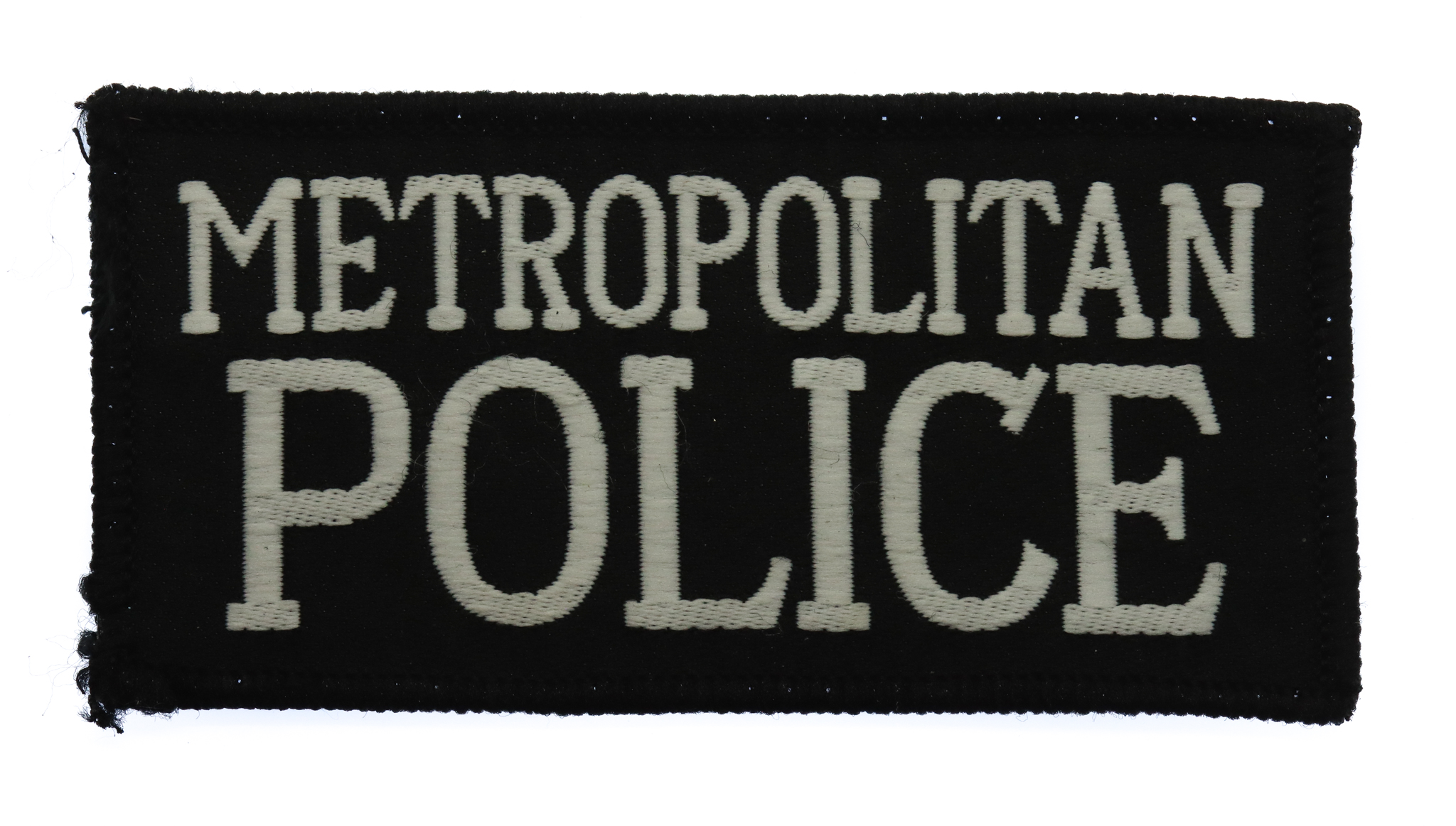 Metropolitan Police Cloth Patch Badge (Black)