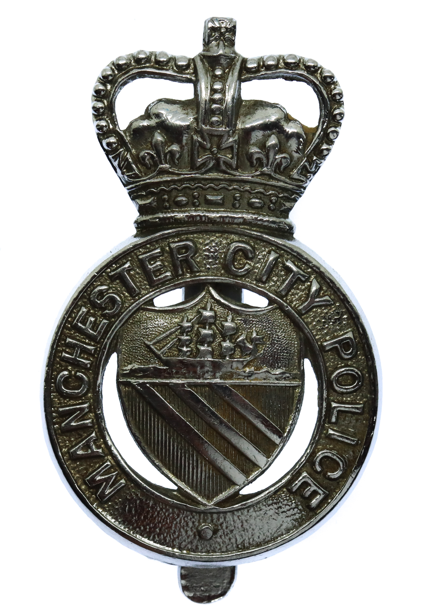 Manchester City Police Cap Badge - Queen's Crown