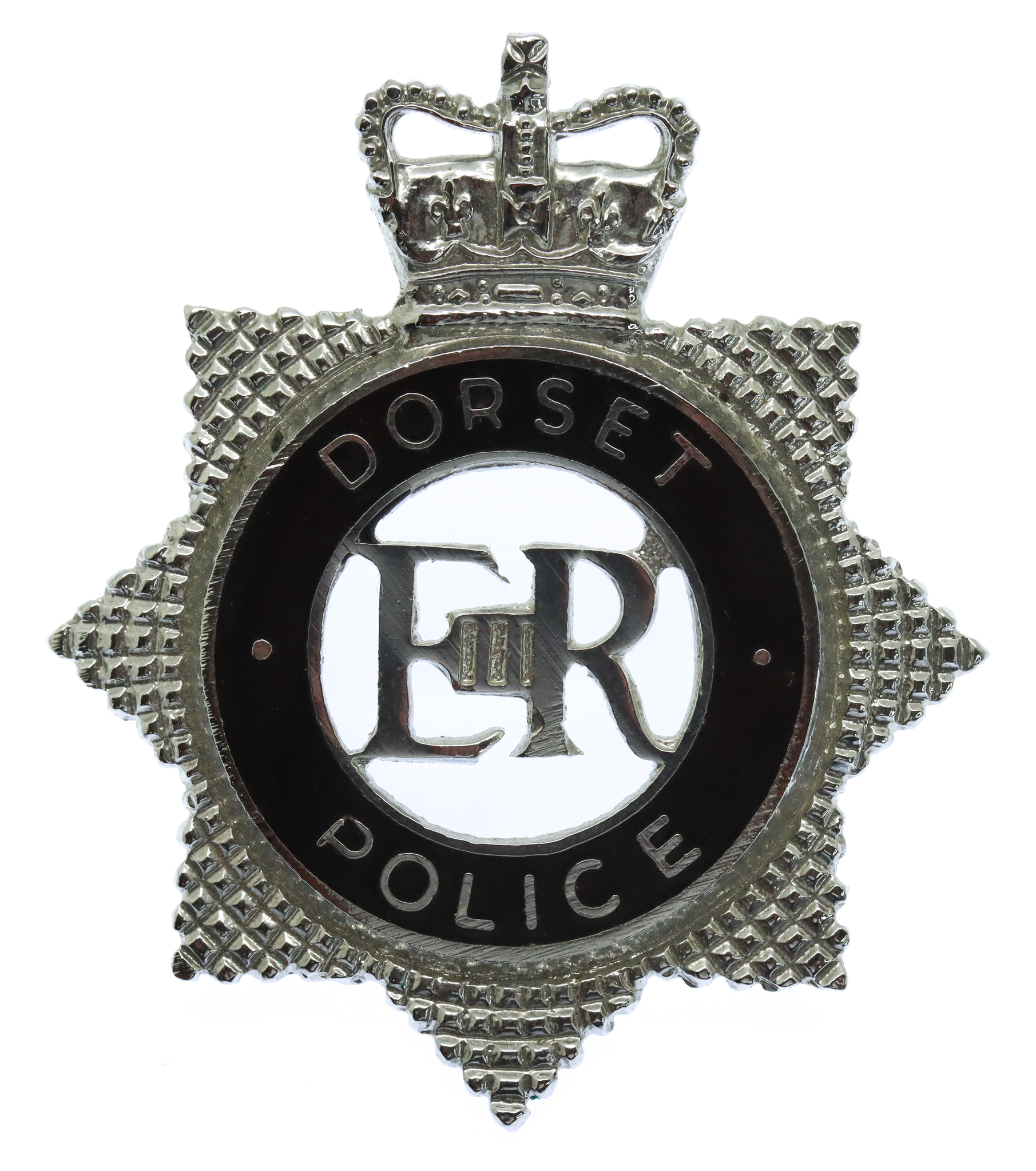 Dorset Police Senior Officer's Enamelled Cap Badge - Queen's Crown