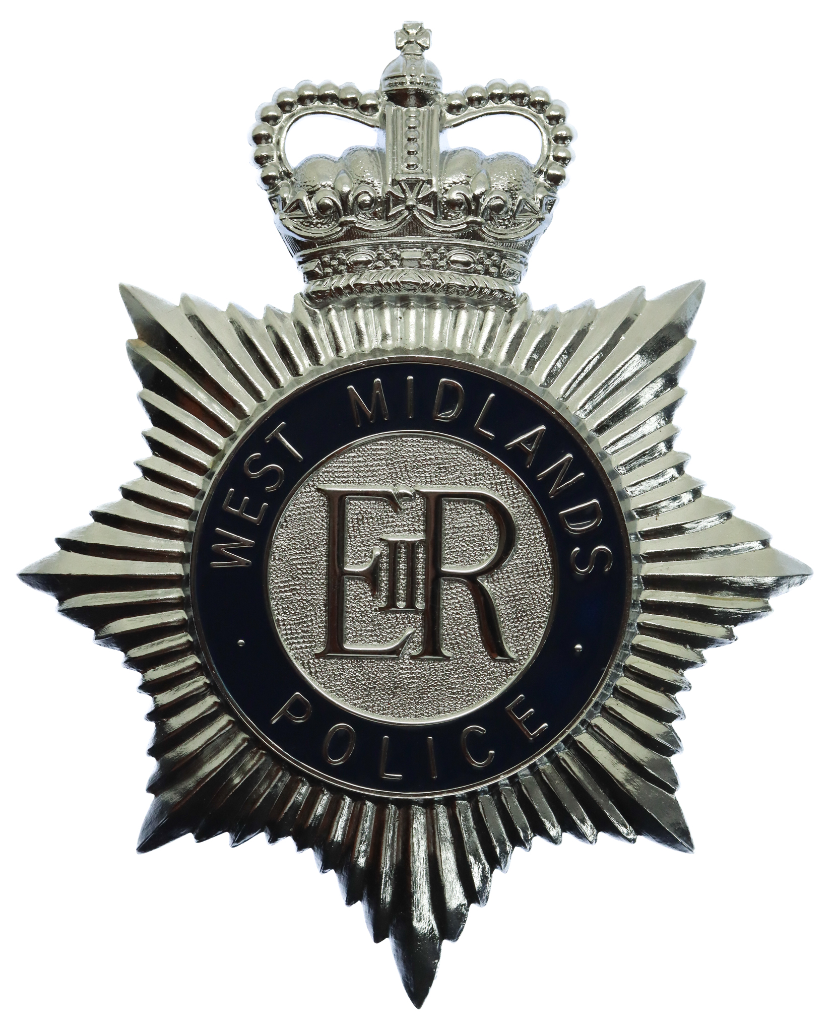 West Midlands Police Enamelled Helmet Plate - Queen's Crown
