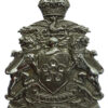 Leicester City Police Chrome Helmet Plate - King's Crown