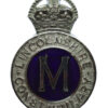 Lincolnshire Constabulary Messenger Cap Badge - King's Crown