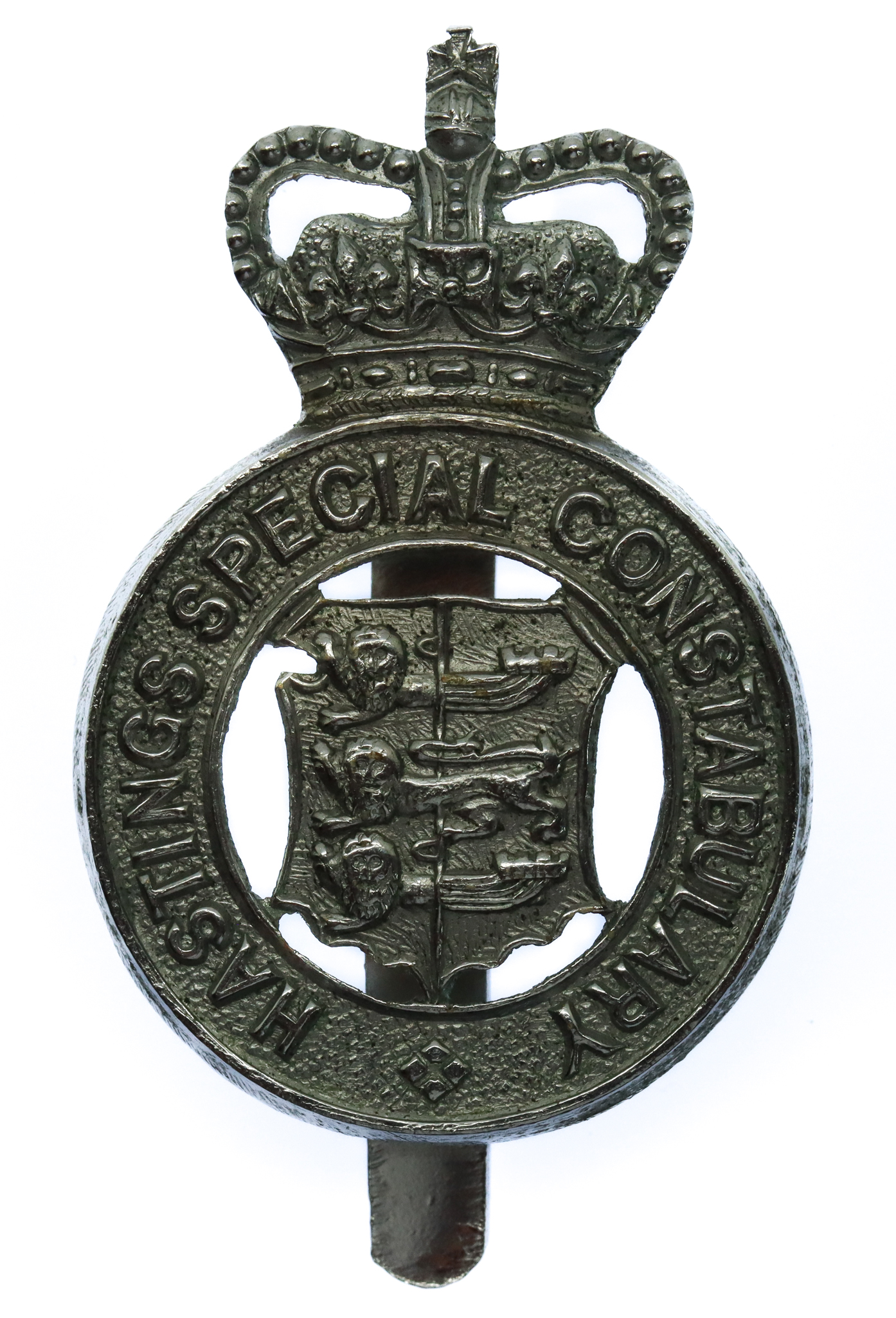 Hastings Special Constabulary Cap Badge - Queen's Crown