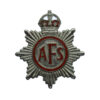 Auxiliary Fire Service (A.F.S.) Star Lapel Badge - King's Crown