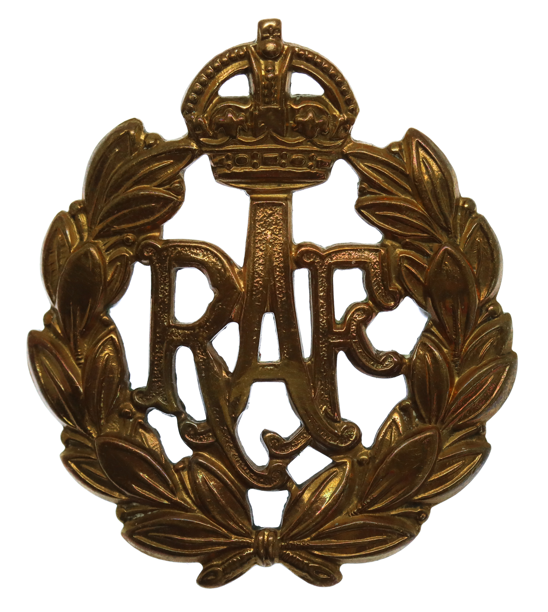 Royal Air Force (R.A.F.) Cap Badge - King's Crown