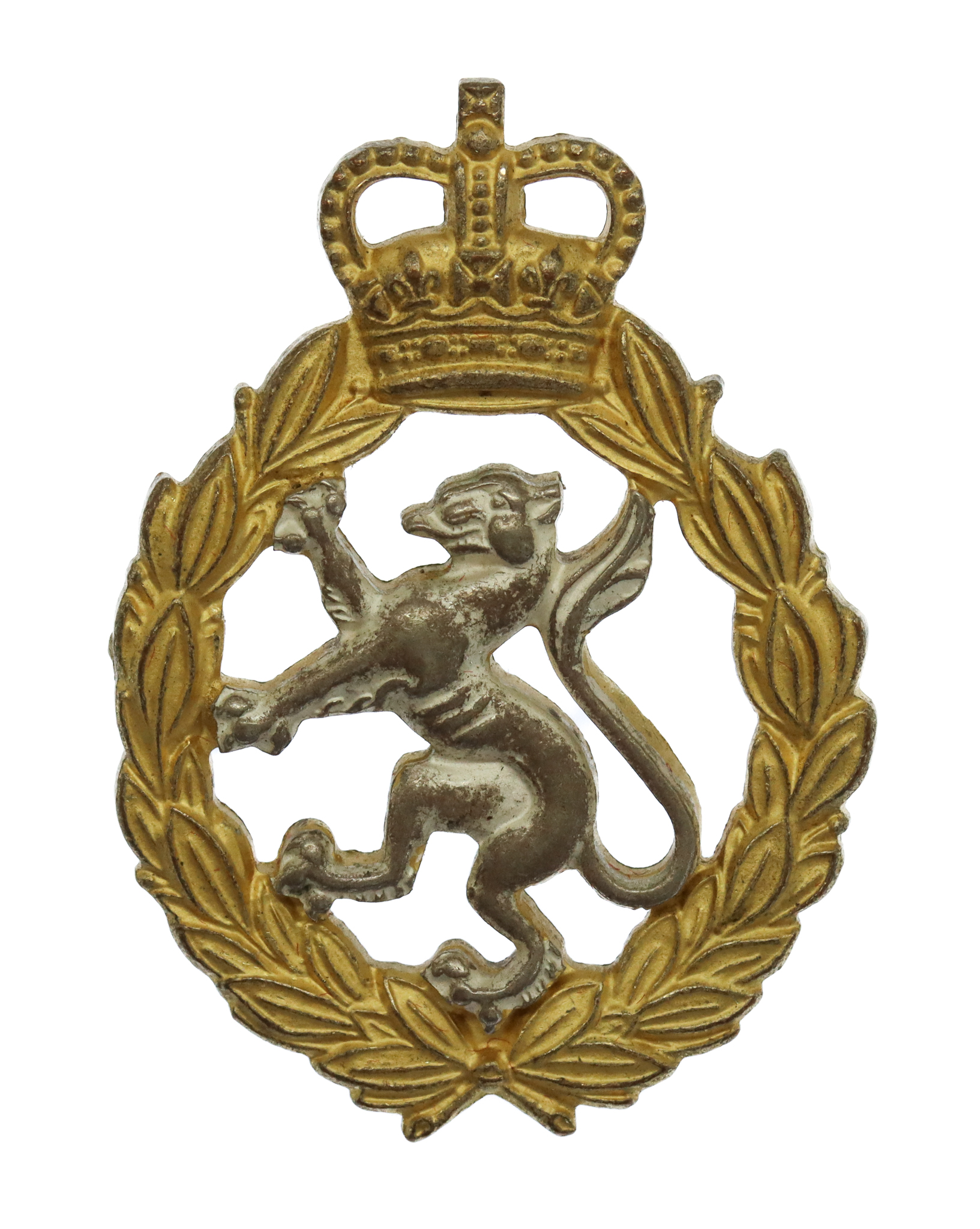 Women's Royal Army Corps (W.R.A.C.) Officer's Dress Cap Badge - Queen's Crown