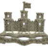 Royal Inniskilling Fusiliers Silver Plated Piper's Cap Badge 