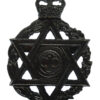 Royal Army Chaplain's Department (Jewish) Cap Badge - Queen's Crown