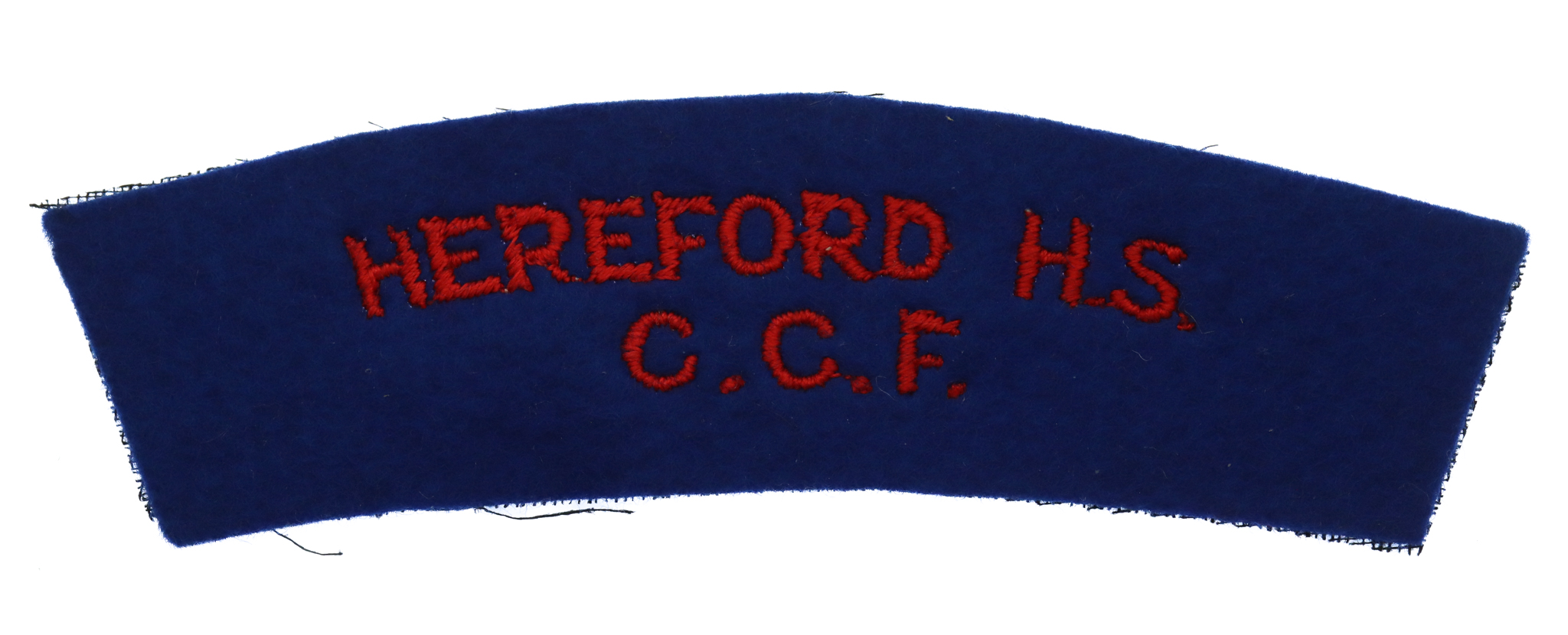Hereford High School C.C.F. Cloth Shoulder Title