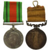 WW2 Defence Medal and London Fire Brigade Long Service Medal Pair - Senior Fireman W.H.V. Bolt, London Fire Brigade