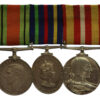 WW2 Defence Medal, Civil Defence Medal and Voluntary Medical Service Medal Group of Three - Mrs Mary J.B. Snow