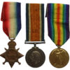 WW1 Prisoner of War 1914-15 Star Medal Trio - Pte. M.W. Andrews, 18th (2nd Bradford Pals) Bn West Yorkshire Regiment (later Royal Irish Fusiliers POW) - Wounded 1/7/16