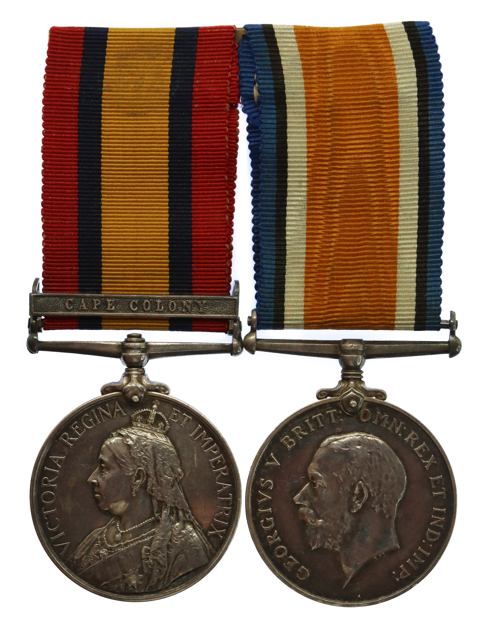Queen's South Africa Medal (Clasp - Cape Colony) and WW1 British War Medal Pair - Reverend William Shuckburgh Swayne (Bishop of Lincoln 1920-1932)