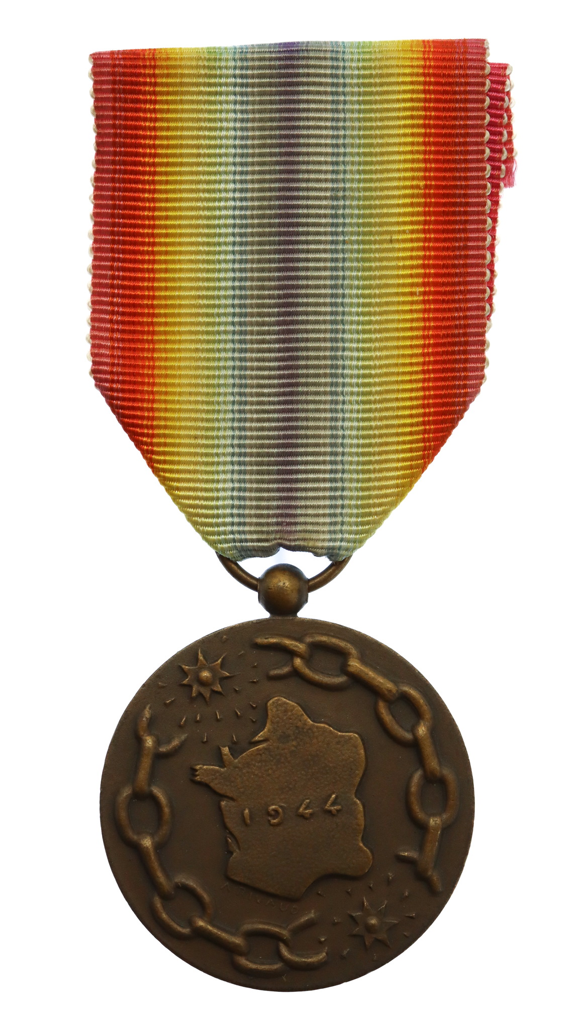 France Military Medal of France Liberated 1944