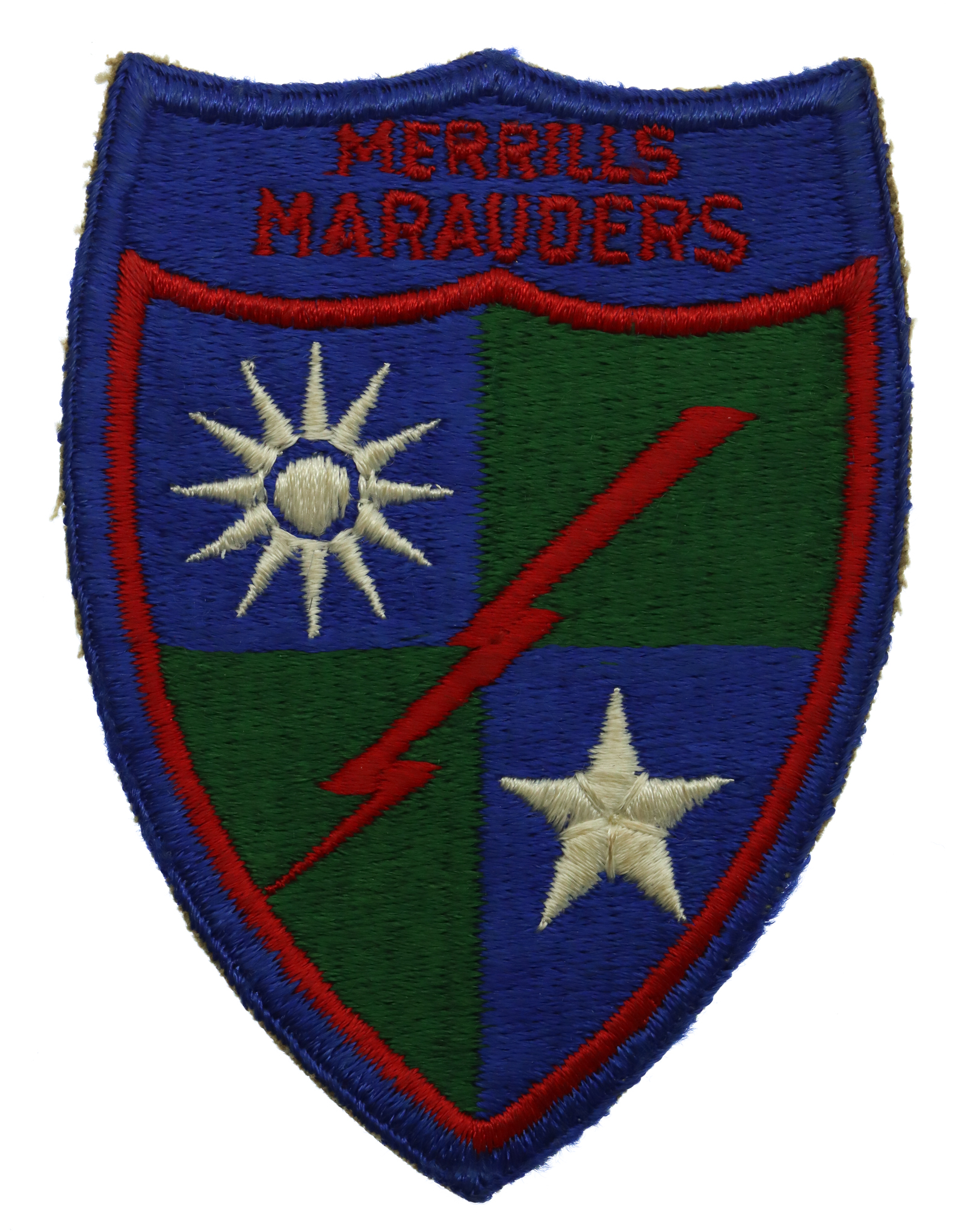 U.S.A. WW2 Merrill's Marauders Cloth Formation Sign