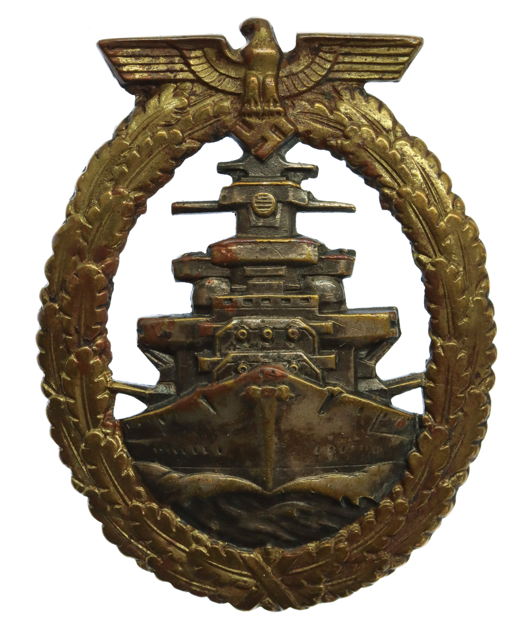 Germany WW2 Kreigsmarine High Seas Fleet War Badge by Schwerin