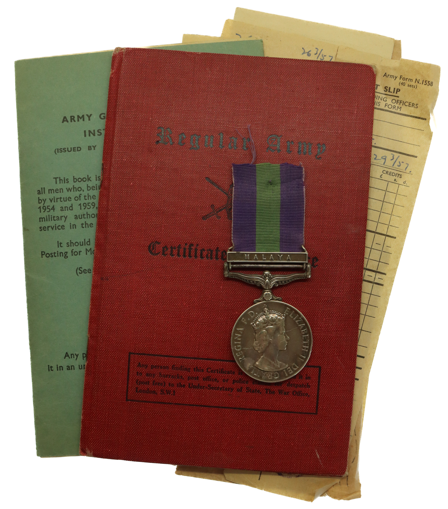 General Service Medal (Clasp - Malaya) - Pte. M. Davis, Royal Lincolnshire Regiment