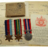 WW2 Japanese Prisoner of War Casualty Medal Group of Three - Gnr. S.H. Brain, 89 Bty. 35 Lt. A.A. Regt. Royal Artillery