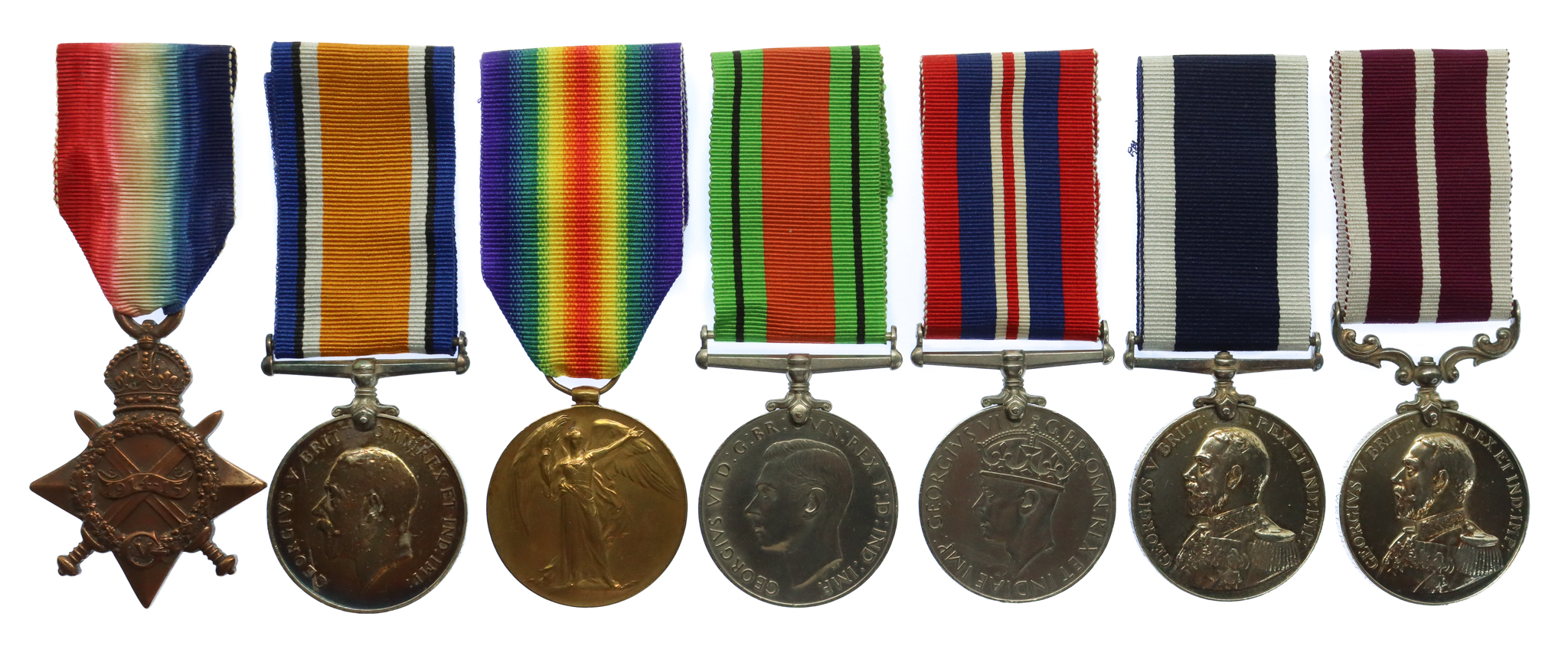 WW1 and WW2 Royal Navy Long Service & Good Conduct Medal and Meritorious Service Medal Group of Seven - Chief Yeoman of Signals G.H. Welch, Royal Navy