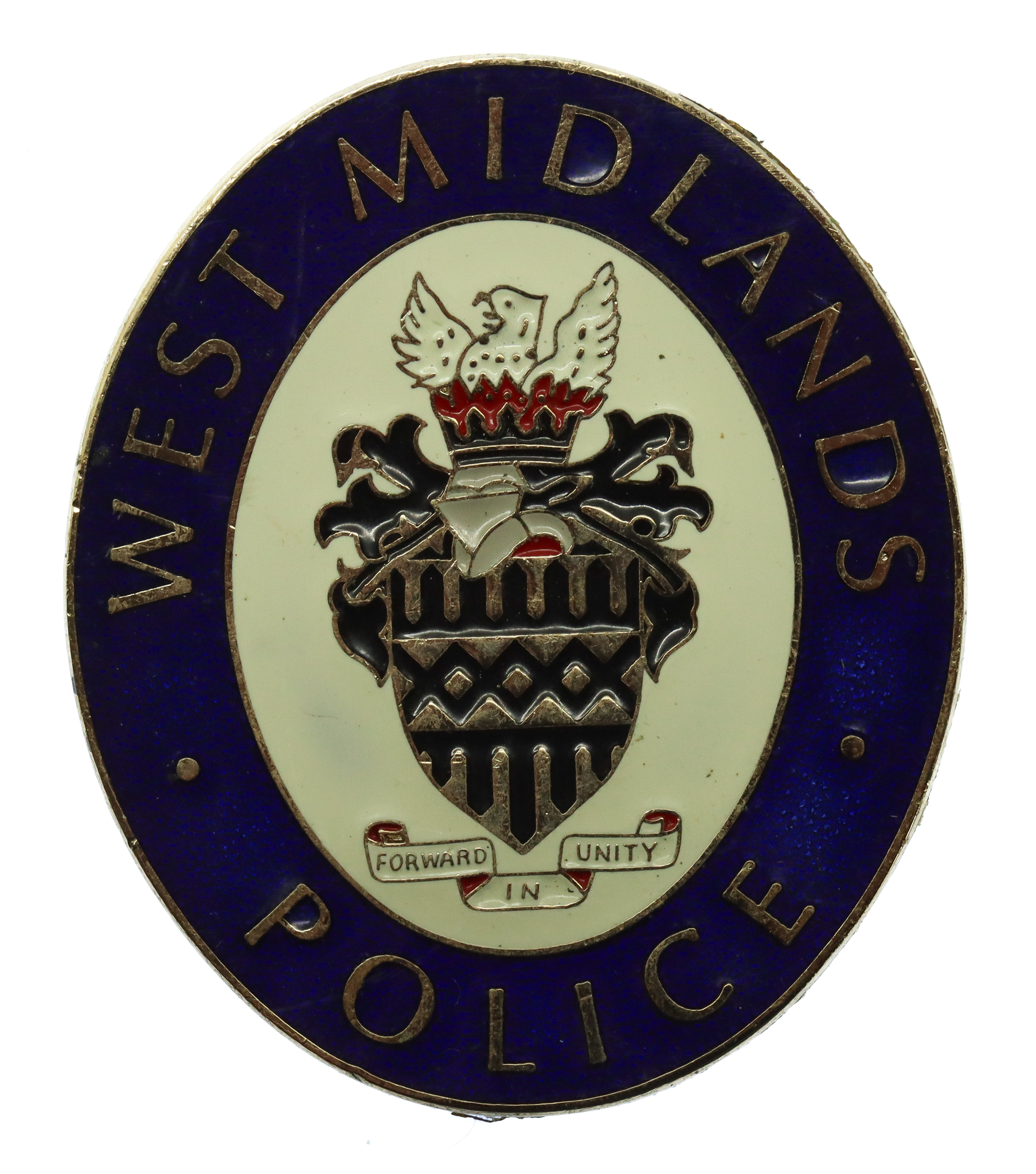 West Midlands Police Enamelled Warrant Card Badge