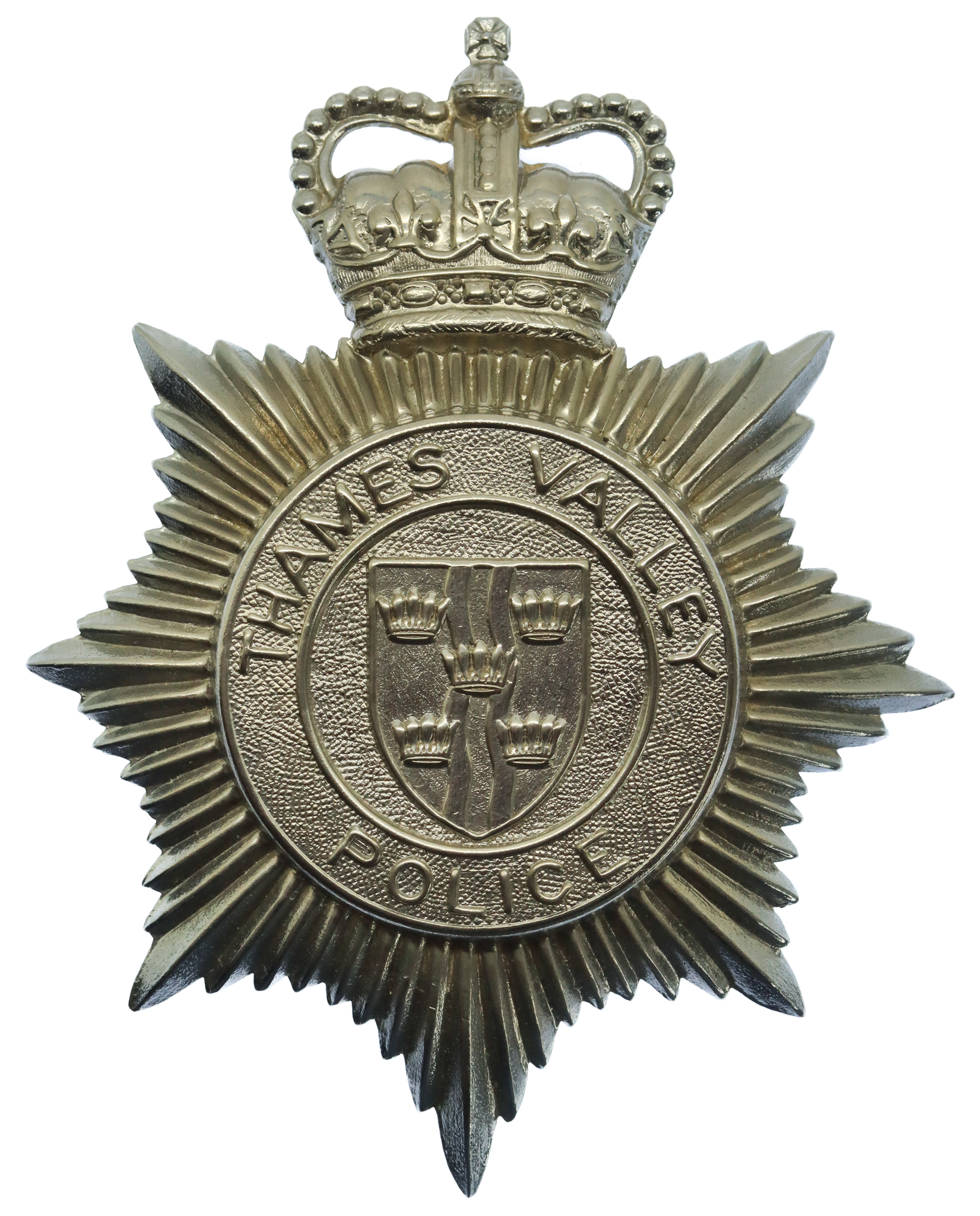 Thames Valley Police Helmet Plate - Queen's Crown