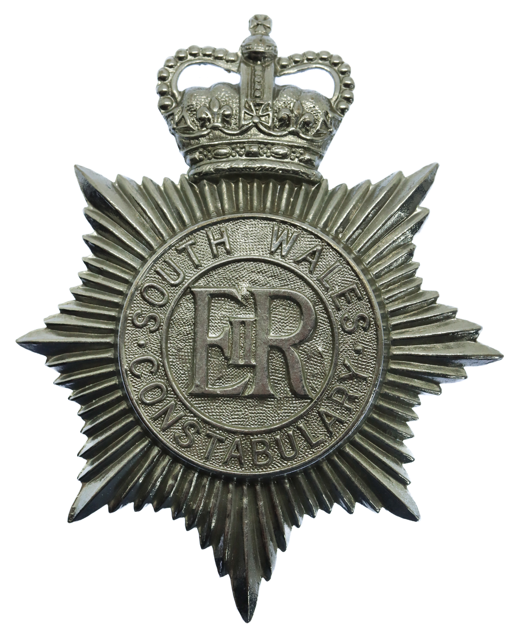South Wales Constabulary Helmet Plate - Queen's Crown