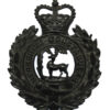 Berkshire Constabulary Black Wreath Helmet Plate - Queen's Crown
