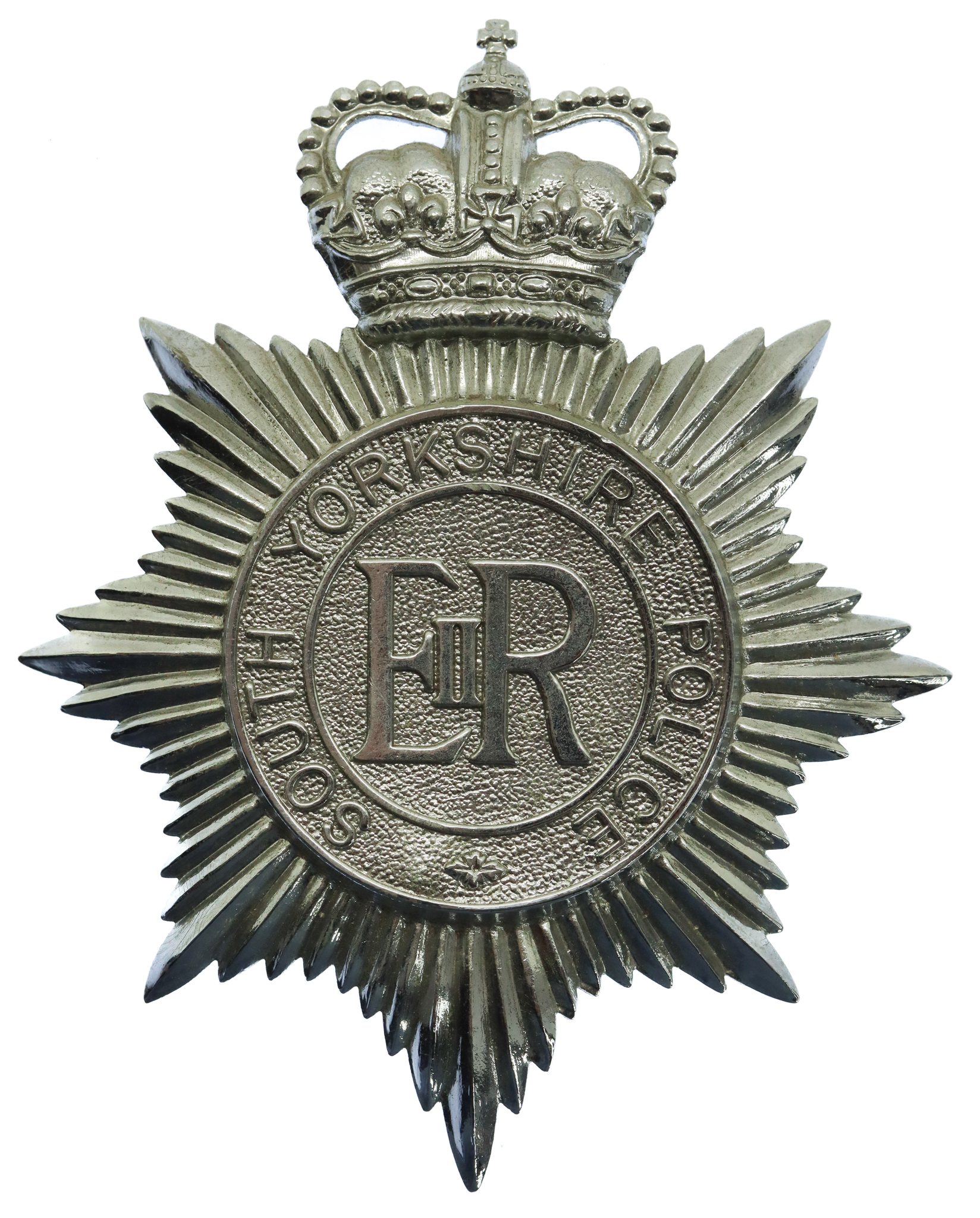 South Yorkshire Police Helmet Plate - Queen's Crown