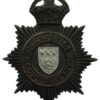Derbyshire Constabulary Black Helmet Plate - King's Crown