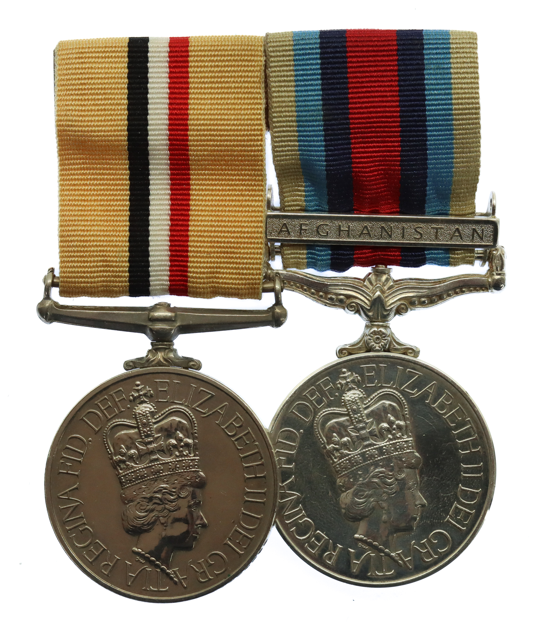 Iraq Medal and OSM Afghanistan Medal Pair - LOGS (Writer) S.L. Brown, Royal Navy