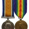 WW1 British War & Victory Casualty Medal Pair - Pte. P. Laughton, Durham Light Infantry and York & Lancaster Regiment - Died of Wounds, 24/9/16