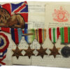 WW2 Naval Medal Group of Six with Original Certificate of Service, Trade Certificate and Photos - Able Seaman G.A. Booth, Royal Navy
