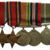 Pakistan WW2 Medal Group of Five - Hav. Allah Bux, Bahawalpur Regiment