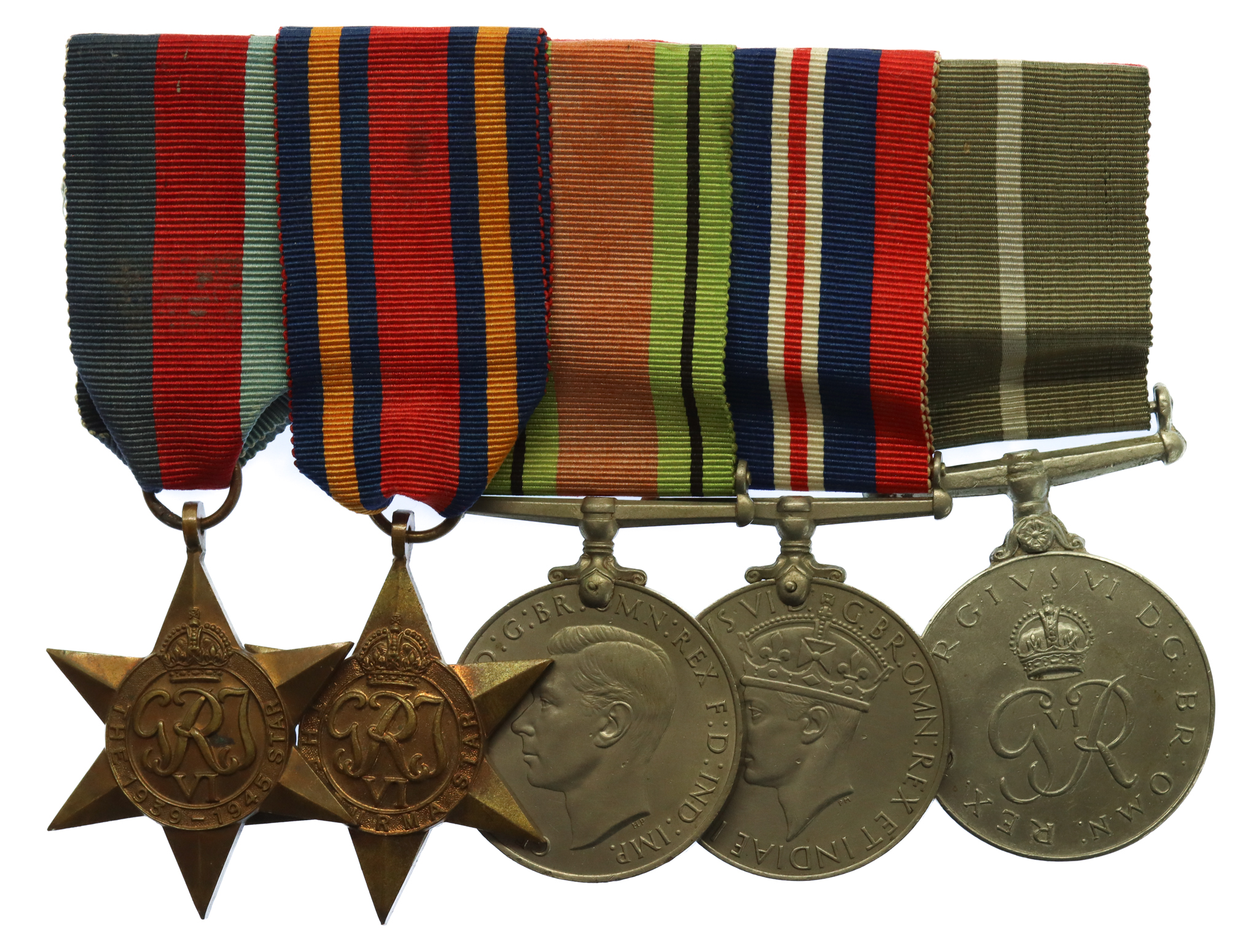Pakistan WW2 Medal Group of Five - Hav. Allah Bux, Bahawalpur Regiment
