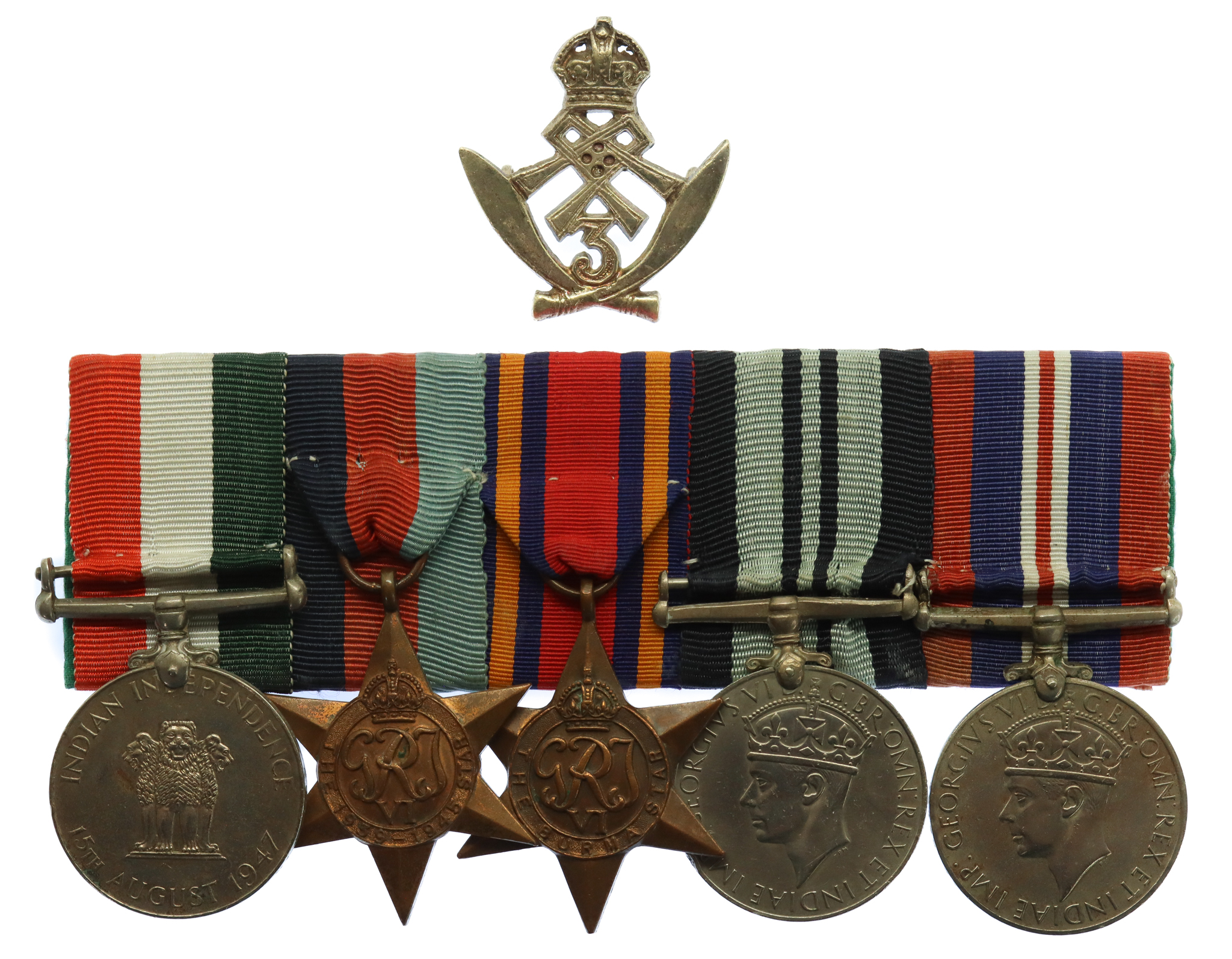 India WW2 Medal Group of Five - Rfn. Tare Rana, 3rd Gurkha Rifles