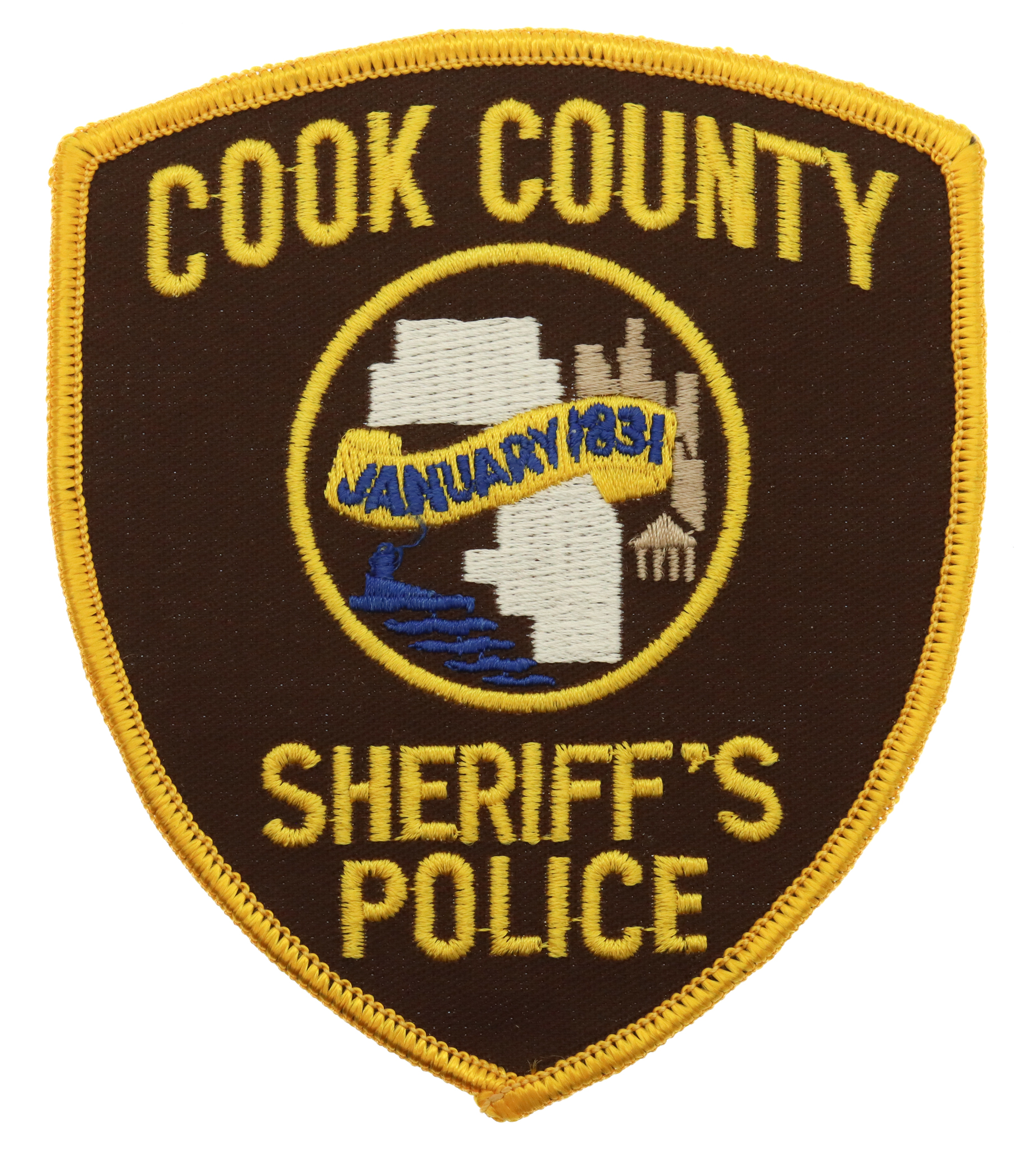 United States Cook County Sheriff's Police Cloth Patch