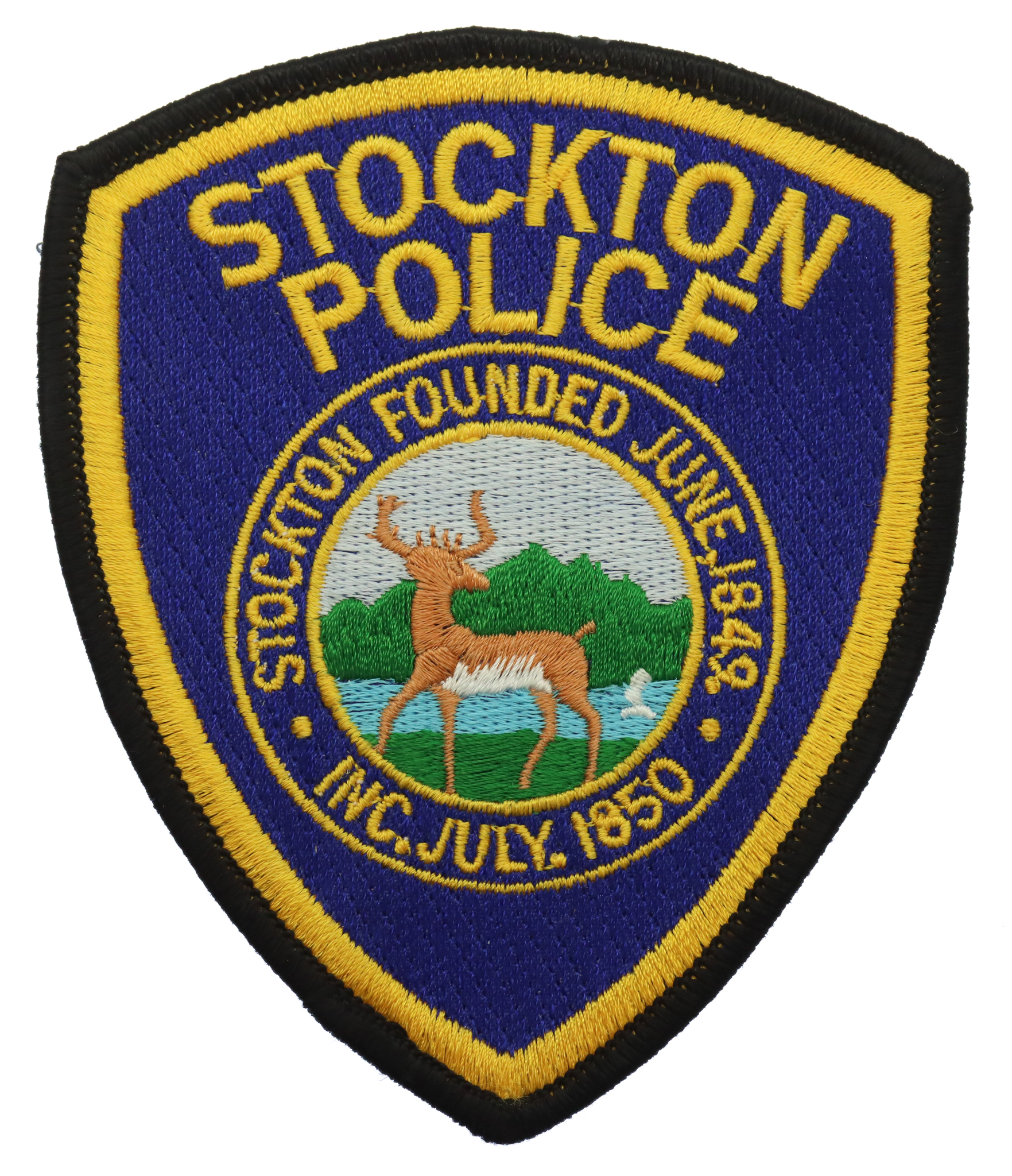United States Stockton Police Cloth Patch