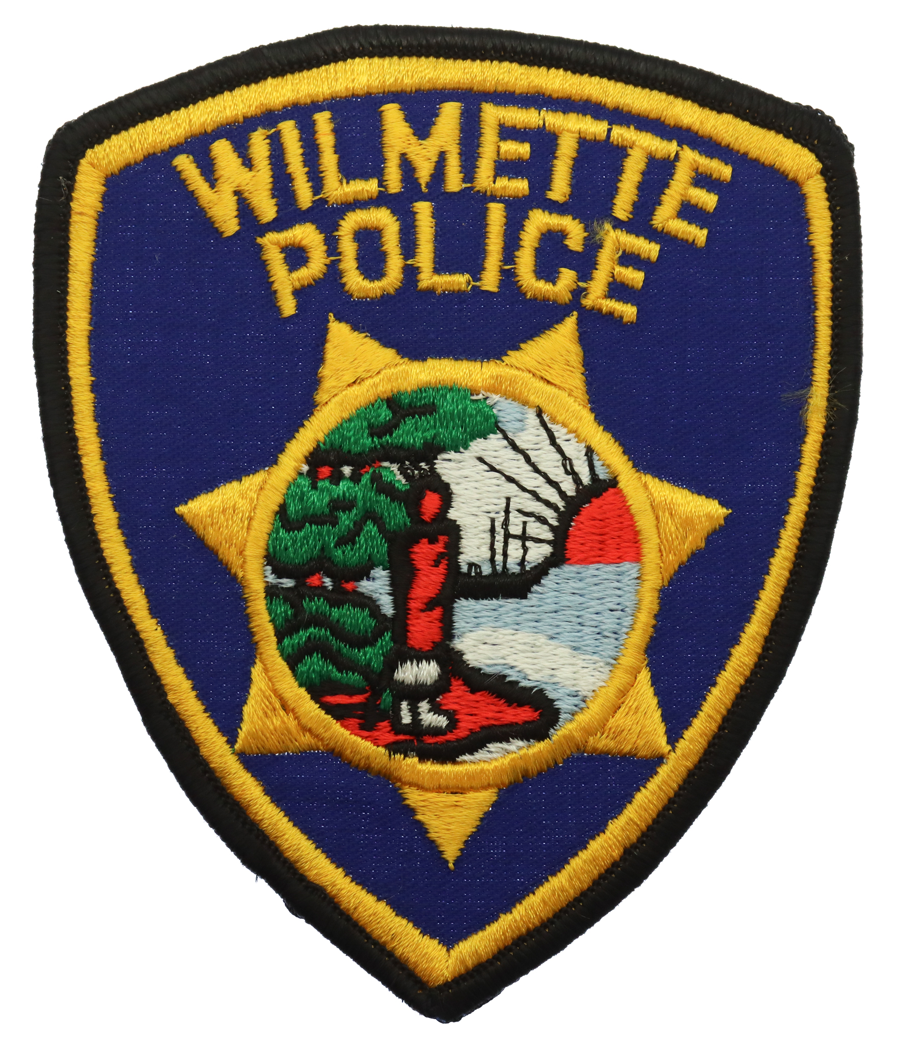 United States Wilmette Police Cloth Patch