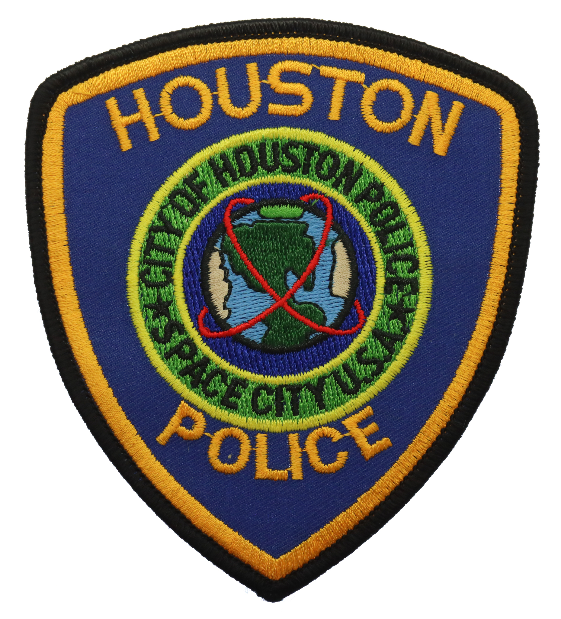 United States Houston Police Cloth Patch Badge