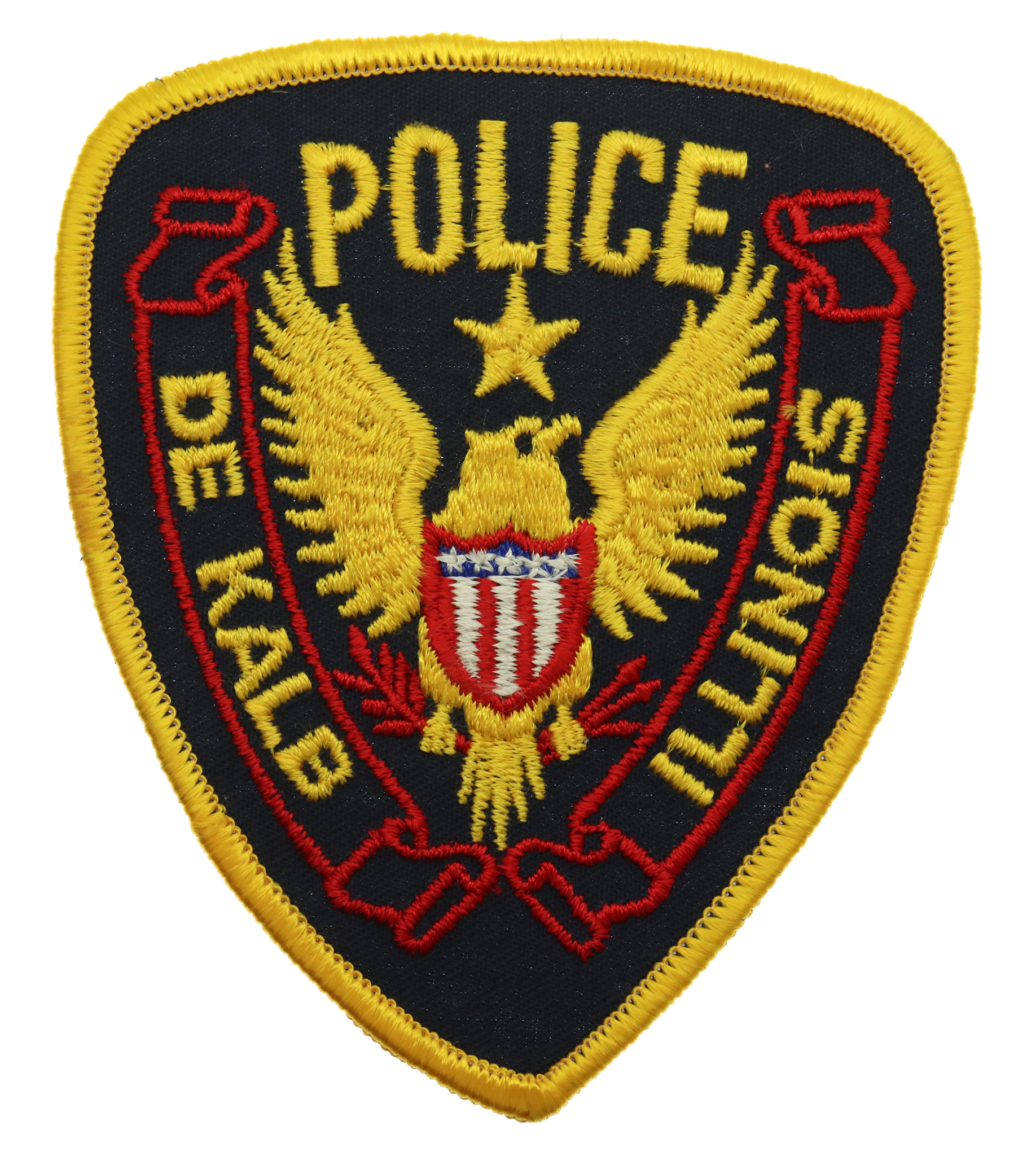 United States Illinois Police Cloth Patch Badge