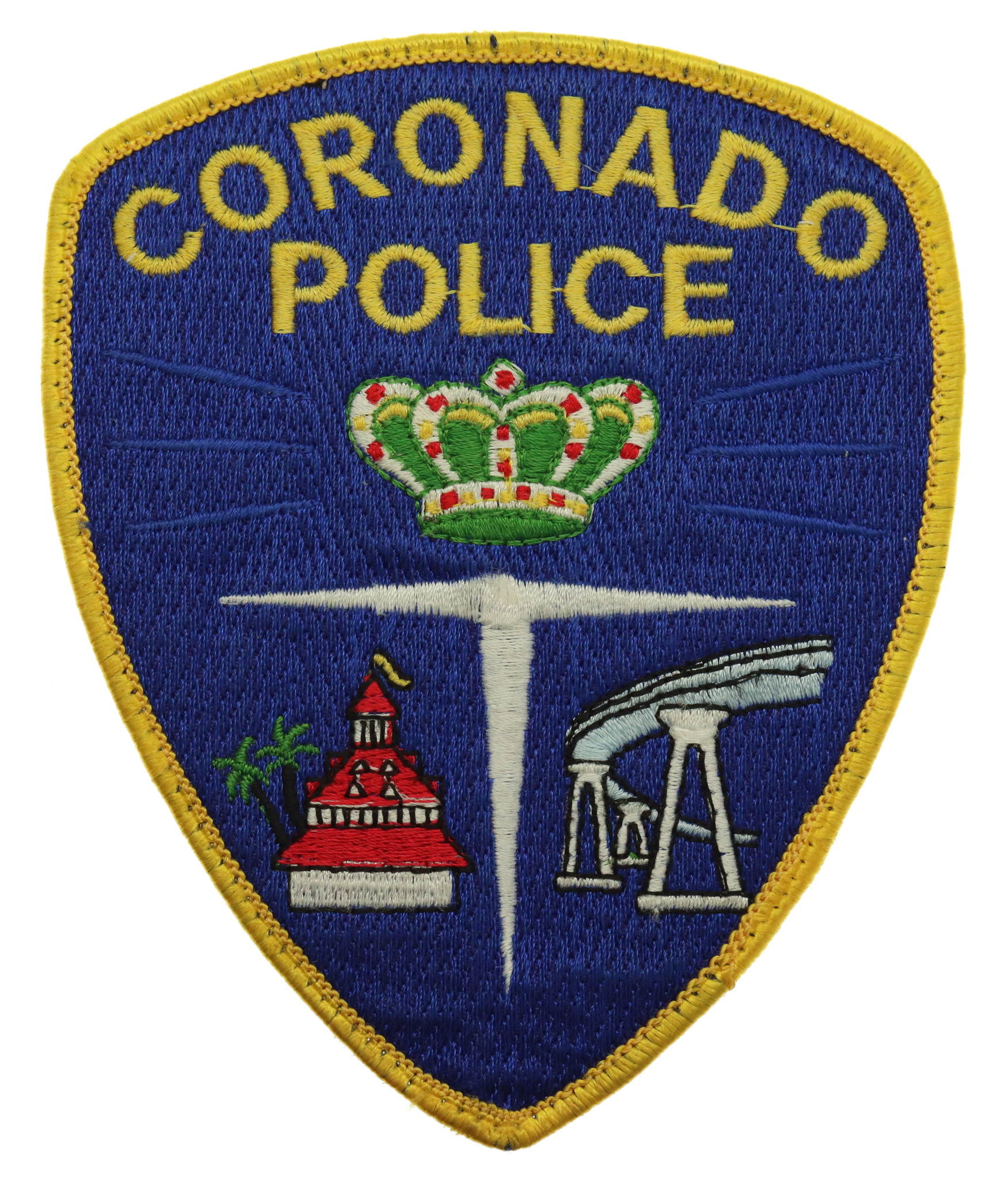 United States Coronado Police Cloth Patch Badge