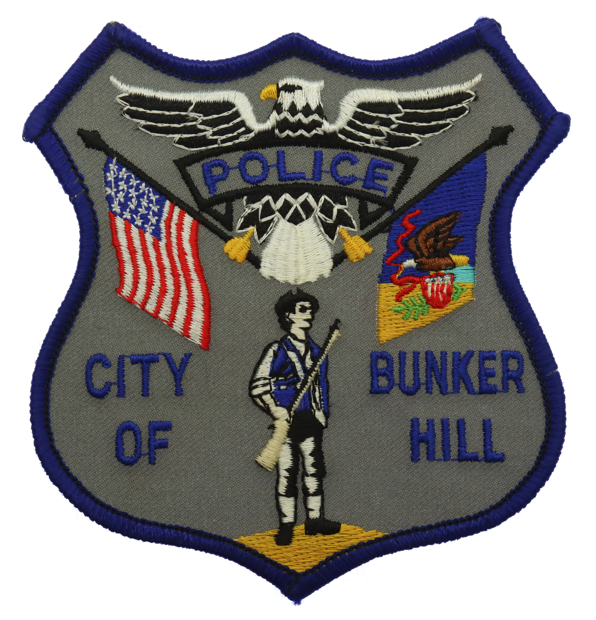 United States City of Bunker Hill Police Cloth Patch Badge