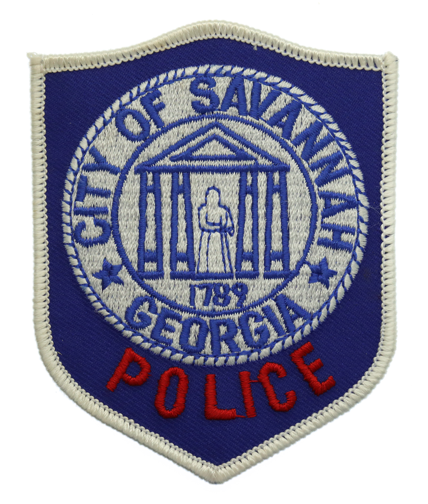 United States City of Savannah Georgia Police Cloth Patch Badge