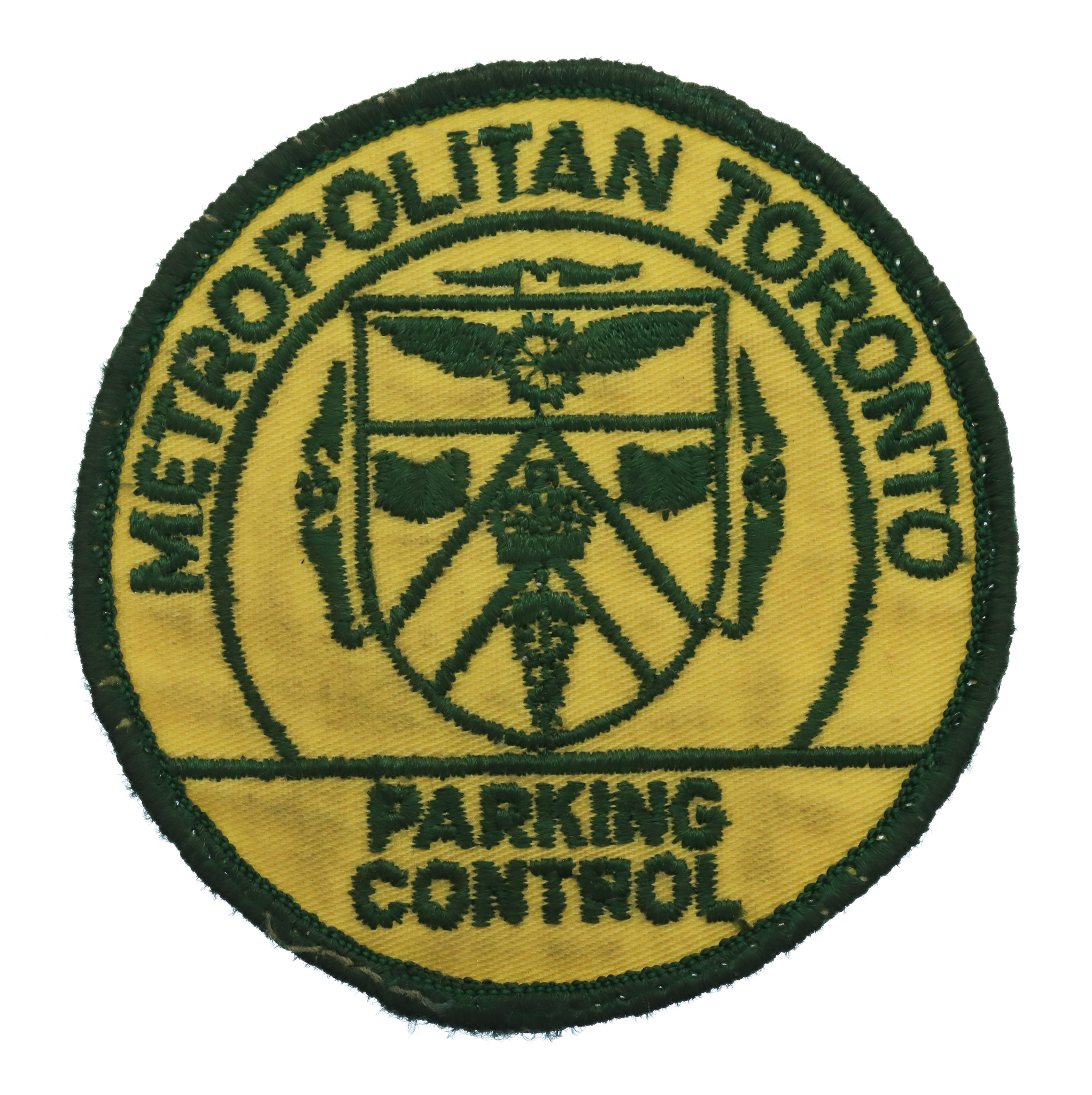 Canadian Metropolitan Toronto Parking Control Cloth Patch Badge