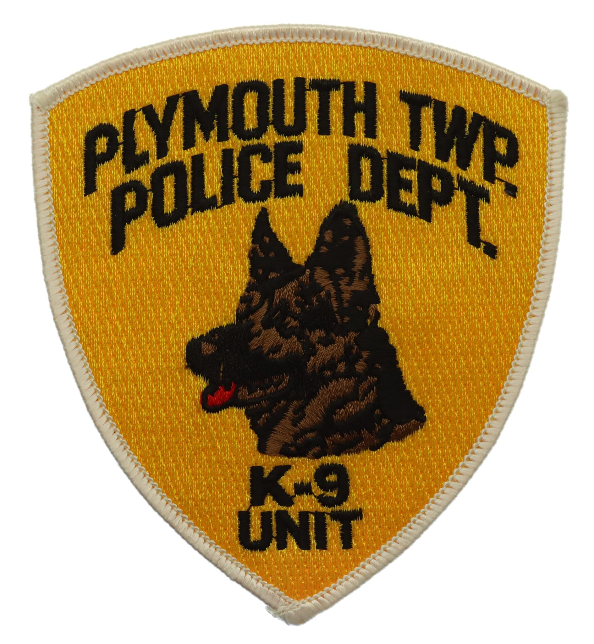 United States Plymouth TWP Police Dept. K-9 Unit Cloth Patch Badge