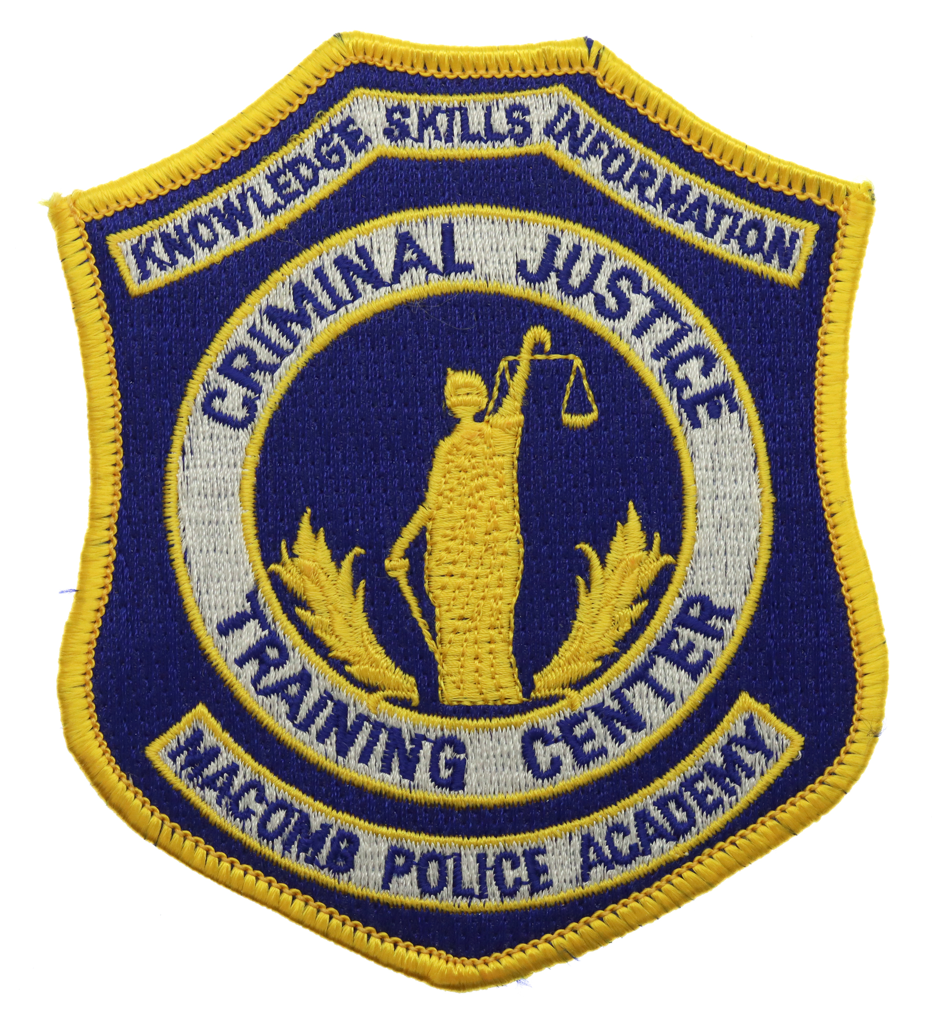 United States Macomb Police Academy Cloth Patch Badge