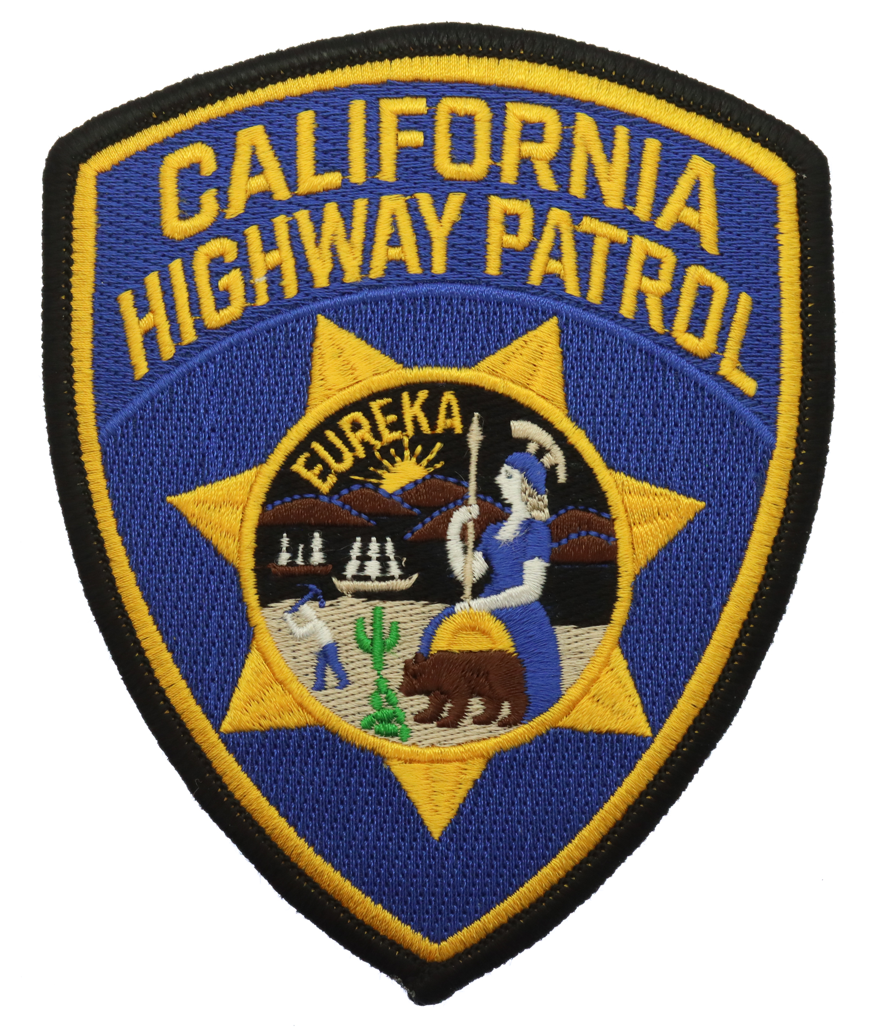 United States California Highway Patrol Cloth Patch Badge
