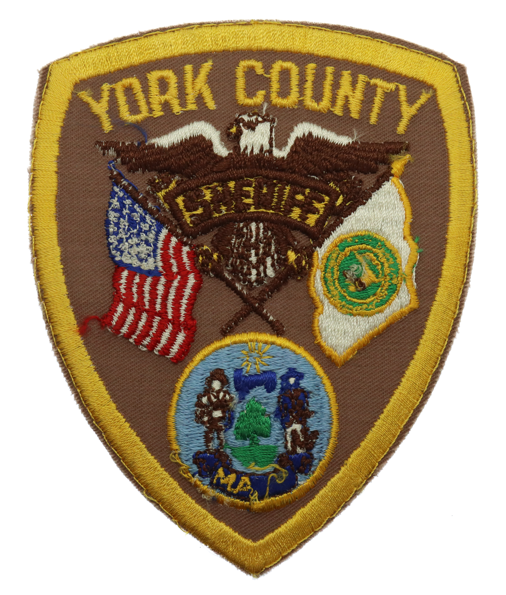 United States York County Sheriff Cloth Patch Badge