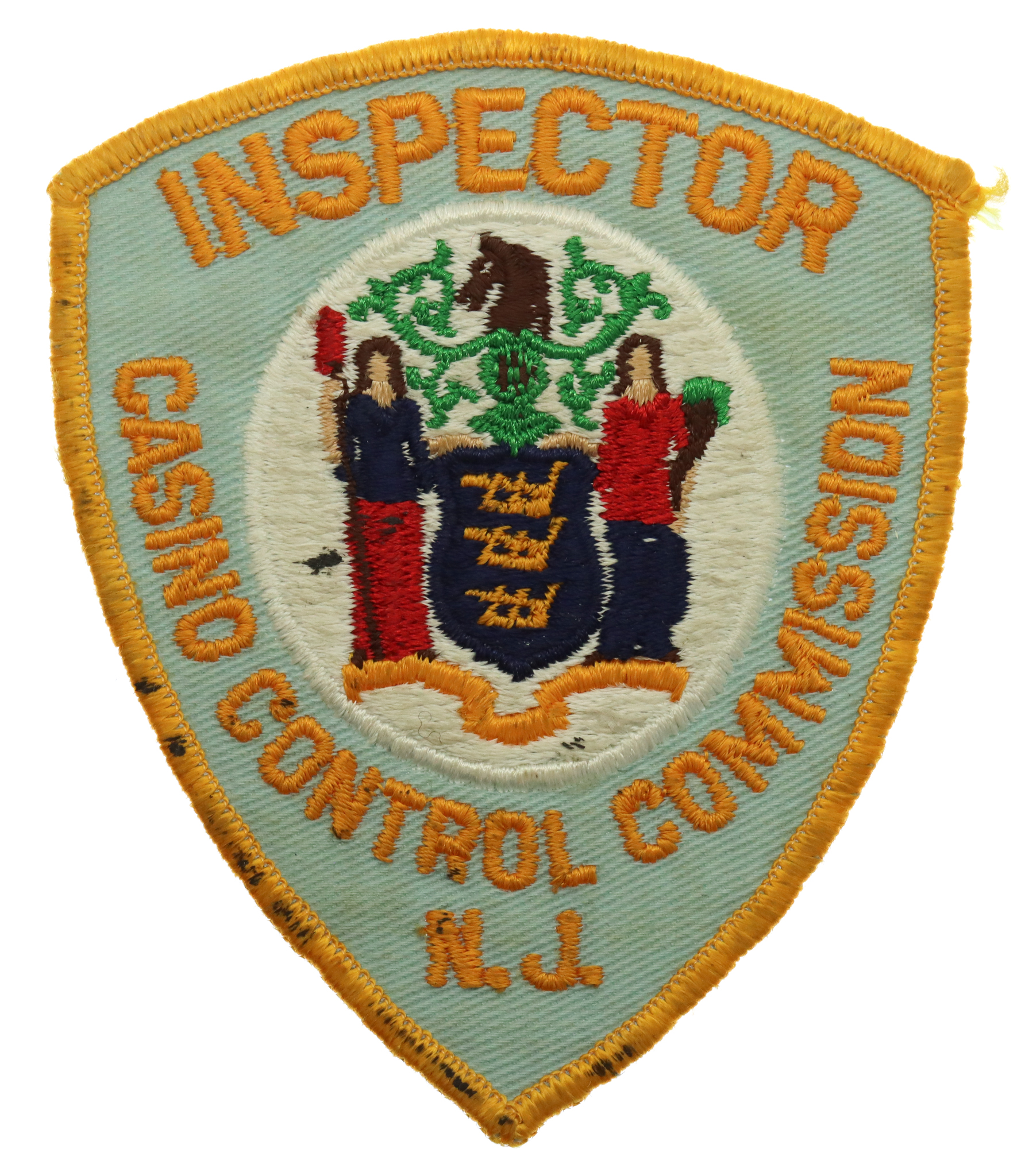 United States Inspector Casino Control Commission N.J. Cloth Patch Badge